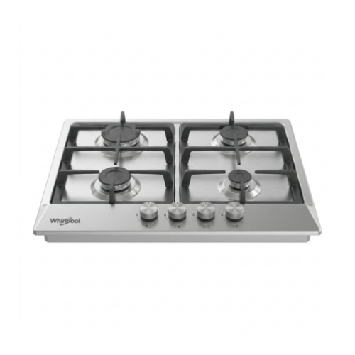 Tope de Cocina 4h 60cm a gas acero inoxidable M:WP2420S Whirpool