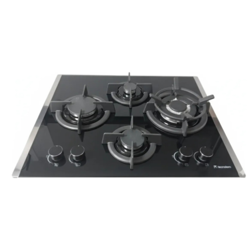 Tope de cocina 4h 60cm a gas vitro M:VETRO6031TC Tecnolam