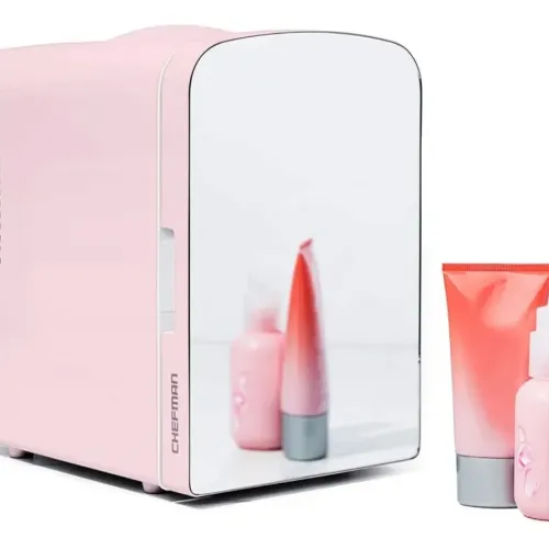 Nevera mini 4lts con espejo rosada M:RJ48M-PINK-DS-MX Iceman