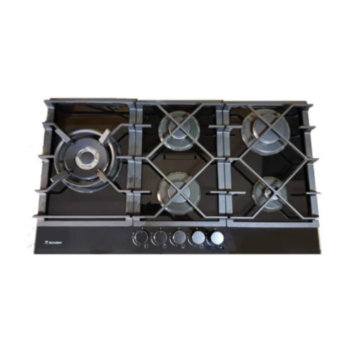 Tope de cocina 5h 90cm a gas vitro M:VETRO9051TC.NX Tecnolam
